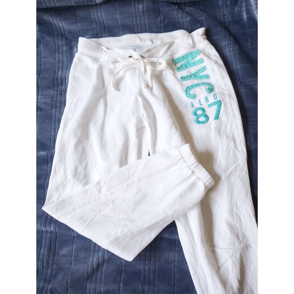 aéro | comfy white sweatpants